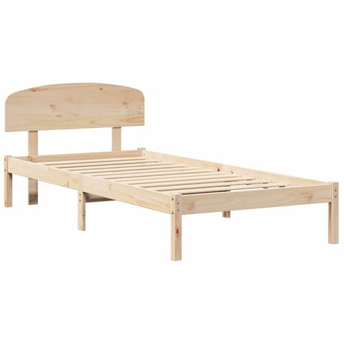  Krevetna konstrukcija Prirodna 100 x 200 cm Čvrsto borovo drvo Slike