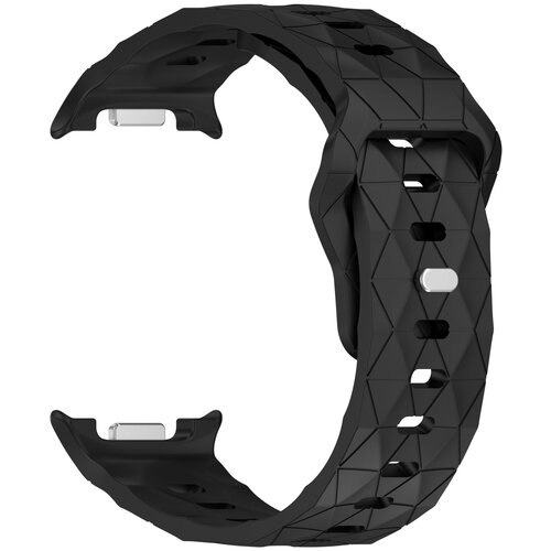 INF Združljiv s Samsung Galaxy Watch8/Watch8 Classic silikonski pašček z nogometno teksturo Black, (5000079511) Cene