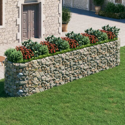 vidaXL Gabionska povišena gredica od pocinčanog željeza 500x100x100 cm Cijene