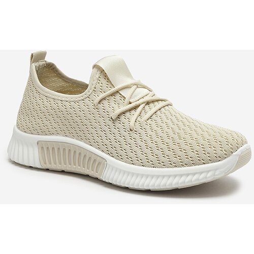 Resti Beige women's fabric sports shoes Vobbu- Footwear Cene