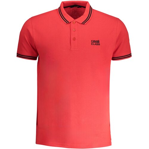 Cavalli Class MEN&#39;S SHORT SLEEVED POLO SHIRT RED Cene