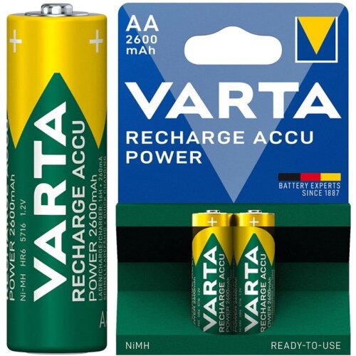 Varta AA Mignon/HR6 (5716) 1,2V 2600 mAh 2kos polnilna baterija Slike