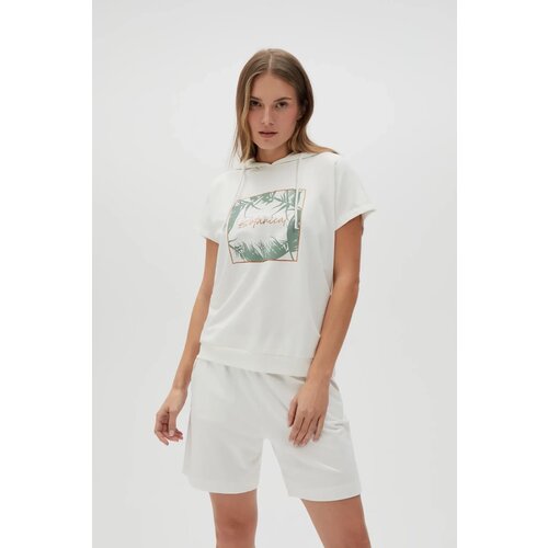 Marisse Women's Sweatshirt L-Bl-4604 Off White Cene