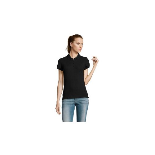  Polo majice kratki rokavi PASSION WOMEN COLORS Črna Cene