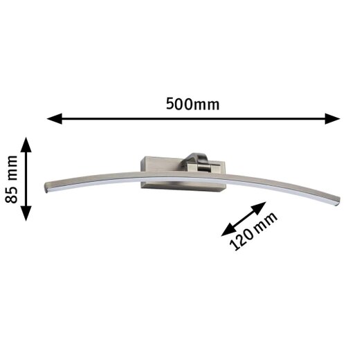 PAULMANN 95561 - LED 10W osvetljenje za slike BENTO, 230V, 50 cm, mesing Slike