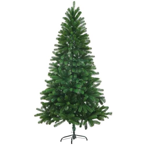 VidaXL Božićno drvce s 150 LED svjetlima s stalakom Zelena 150 cm PE Slike