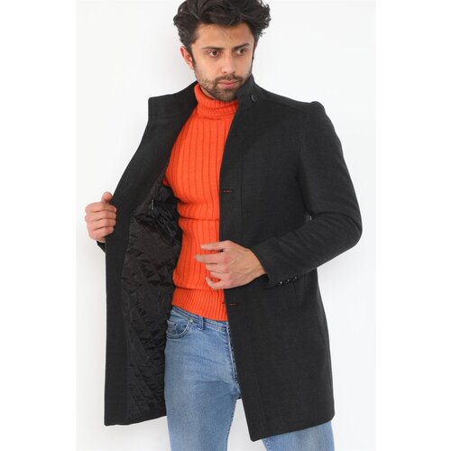 Dewberry PLT8370 MEN&amp;#039;S COAT-ANTHRACITE Slike