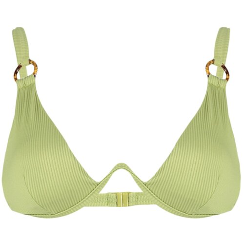 Trendyol Bikini Top - Green - Plain Slike
