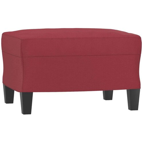  3-dijelni set sofa s jastucima boja vina od umjetne kože Slike