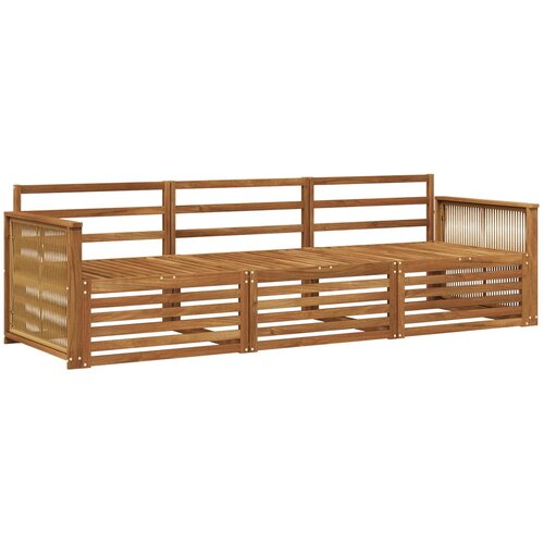 vidaXL Zunanja garnitura za sedenje 3 pcs Naravna Masiven les akacije, (5000281531) Cene