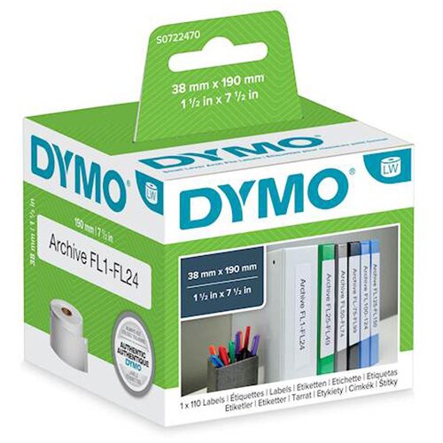 Dymo Nalepke 99018, 190 x 36 mm, original Cene