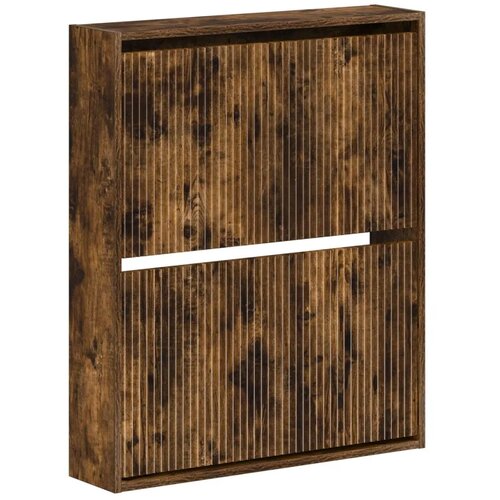  Ormar za cipele na zidu ARNHEM 71 x 17 x 86 cm Dimljeni hrast - Dimljeni hrast Slike