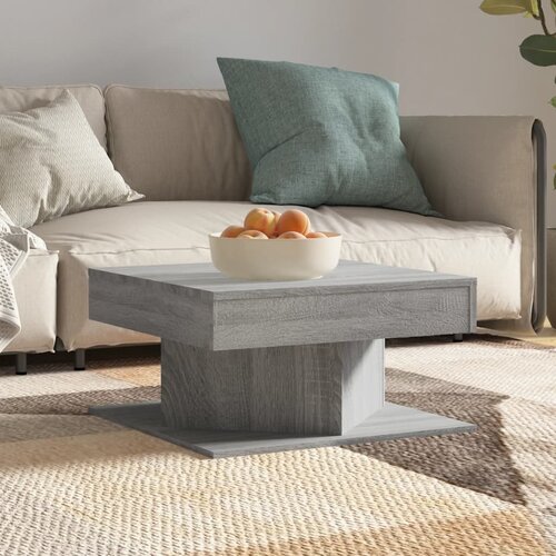 Furnova Klubska mizica siva sonoma 57x57x30 cm konstruiran les, (21914926) Slike
