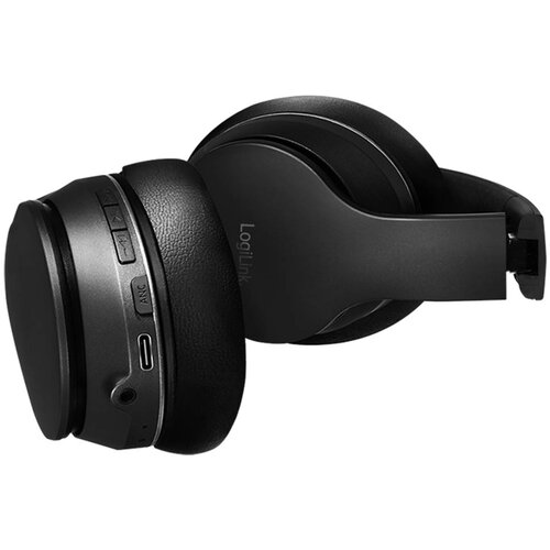 Logilink bt 5.3 active-noise-cancelling-headset, black Slike