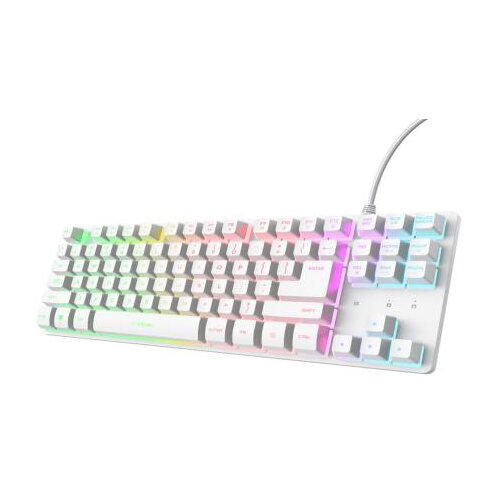 Trust GXT833 THADO žična RGB TKL gaming bela tastatura (25894) Cene