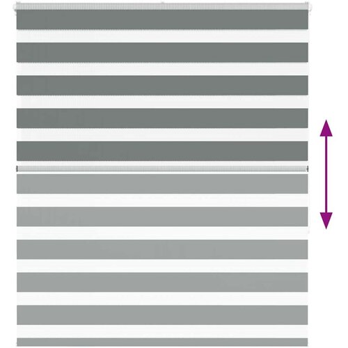 vidaXL Zavjesa zebra 125x150 cm širina tkanine 120,9 cm poliester Cijene