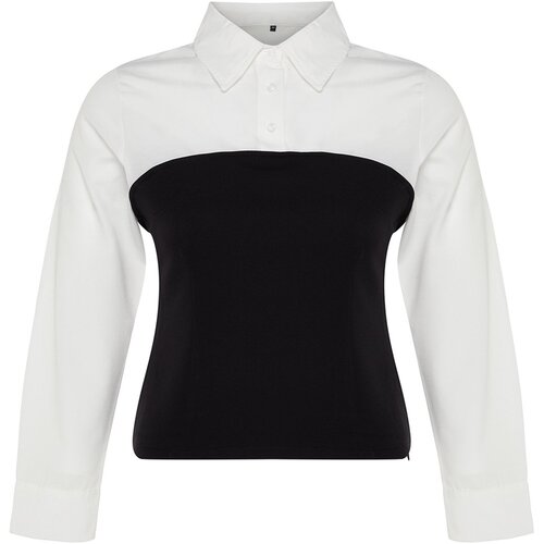 Trendyol Curve Multi Color Shirt Collar Woven Blouse Slike