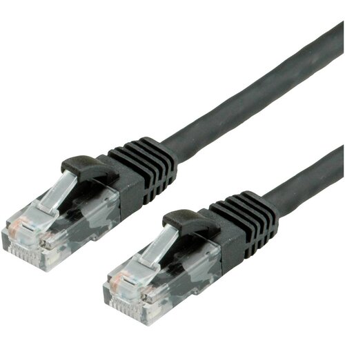 Value 21.99.1461 RJ45 omrežni kabel\, Patch kabel CAT 6a U/UTP 1.00 m črna 1 kos, (20420013) Cene