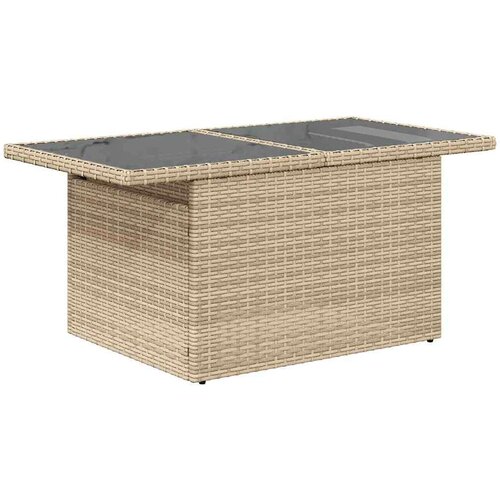 VidaXL 8-dijelni set vrtnih sofa od poliratana s jastucima bež Slike