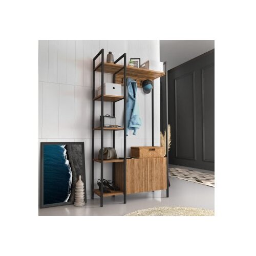 Woody Fashion cipelarnik sa čivilukom doga walnut black Cene