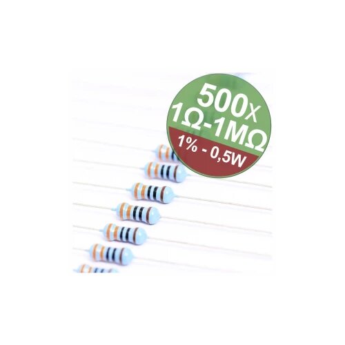Quadrios 22P082 komplet metalnoslojnih otpora aksijalno ožičen 0.5 W 1 % 1 Set Cijene
