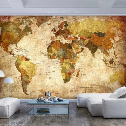  Samoljepljiva foto tapeta - Old World Map 343x245