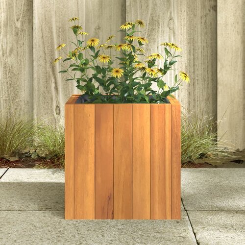 Vrtna sadilica 25x25x25 cm od masivnog bagremovog drva Slike