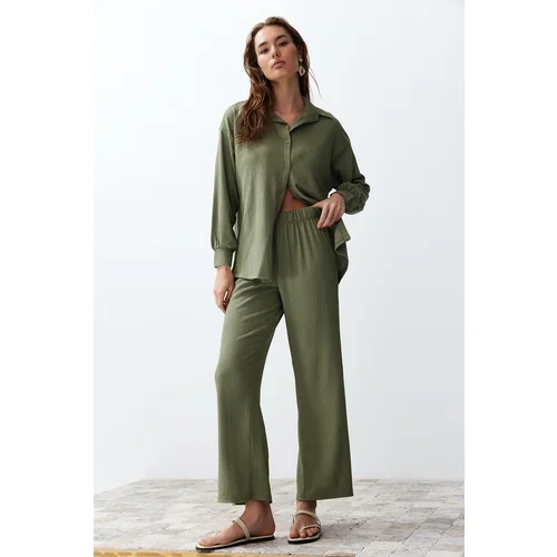 Trendyol Green Woven Two Piece Set