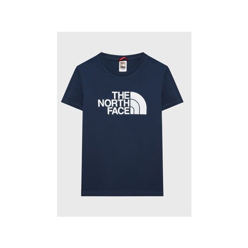The North Face Majica Easy NF0A82GH Mornarsko modra Regular Fit Slike
