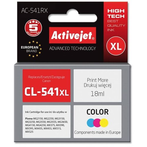 Activejet barvno črnilo Canon CL-541XL Cene