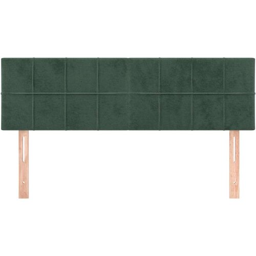  Uzglavlja 2 kom tamnozelena 72 x 5 x 78/88 cm bar&amp;scaron;unasta Slike