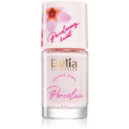 Delia Cosmetics Porcelain lak za nohte 2 v 1 odtenek 05 Pink 11 ml