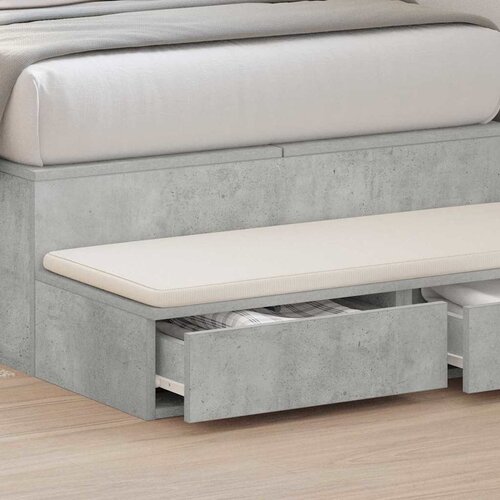  Ladice za krevet s ladicama Betonski sivi 100 x 36,5 x 16,5 cm Slike