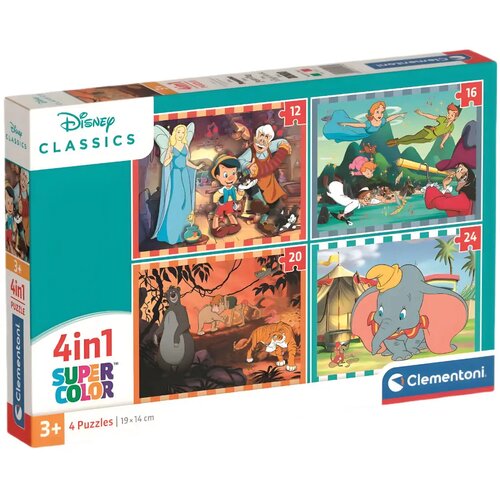 Clementoni Disney klasike 4 v 1 Supercolor sestavljanka - Cene