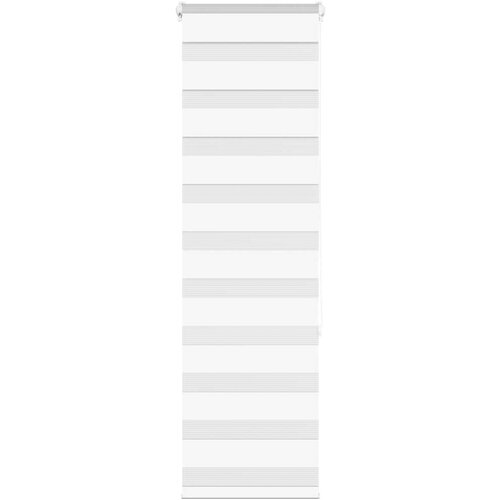 vidaXL zebra senčilo bela 40x150 cm tkanina širina 35,9cm poliester Cene