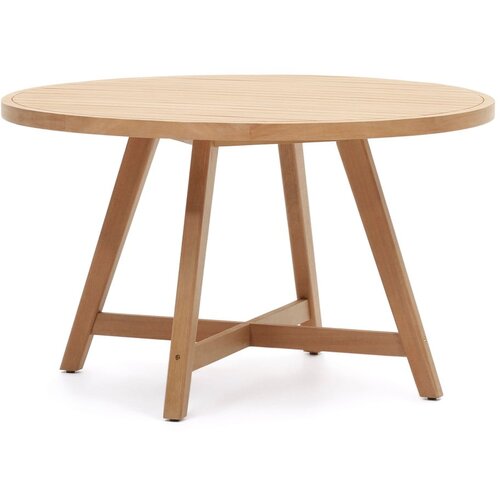 Kave Home Okrugli vrtni blagovaonski stol od drva eukaliptusa &amp;oslash; 130 cm Urqell - Slike
