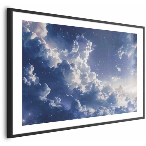  Plakat Starry Clouds and Soft Light Over a Corner of the Sky 42x29.7 Crni okvir s margom Cijene