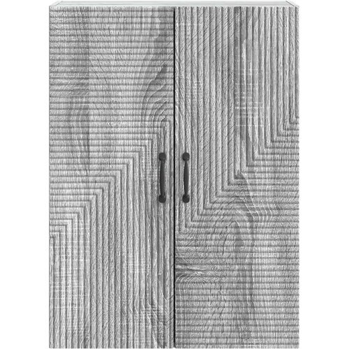  Ormar za montažu na zid Siva Sonoma 66 x 34,5 x 90 cm Slike
