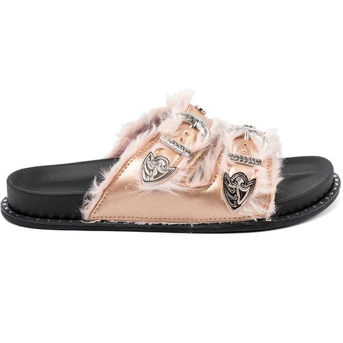 Shelvt SEASTAR Gold flip-flops with buckles Cijene