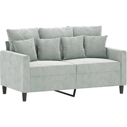  4-dijelni set sofa s jastucima svjetlosivi bar&amp;scaron;unasti Slike