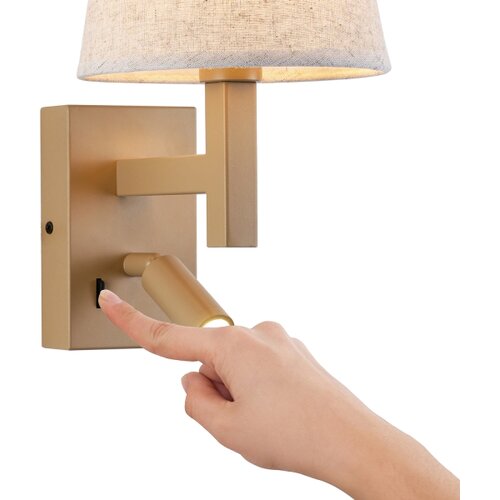  Brilagi - LED zidna lampa DEYA 1xE14/40W/230V + LED/3W lan/zlatna Slike