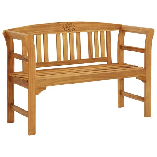 The Living Store Vrtna klop 114 cm trden akacijev les - Vrtna Klop, (21467324) Slike