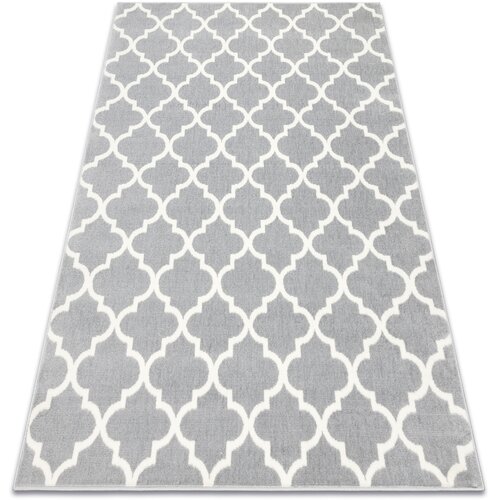 RugsX Preproge Preproga BCF Morad TRELIS Maroška detelja - 240x340 cm Siva Cene