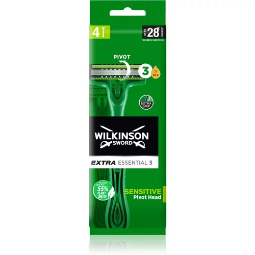 Wilkinson Sword Extra 3 Sensitive brivniki za enkratno uporabo 4 kos