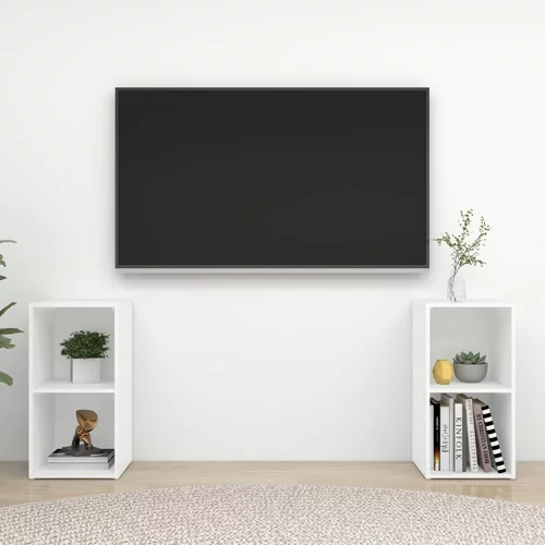 vidaXL TV omarice 2 kosa bele 72x35x36,5 cm iverna plošča, (20620713)