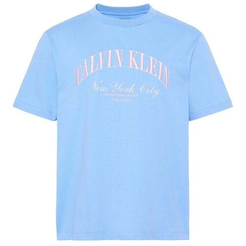 Calvin Klein Jeans Majice s kratkimi rokavi March Graphic Season Modra Cene
