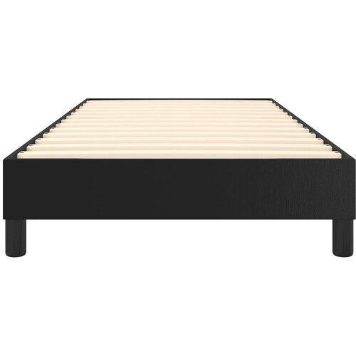  Okvir za krevet s oprugom crni 90x190 cm od umjetne kože Slike