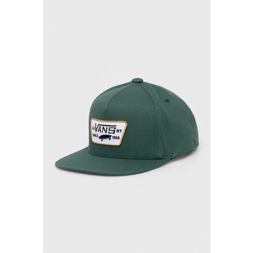 Vans Bombažna bejzbolska kapa zelena barva