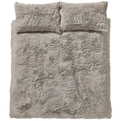Catherine Lansfield Smeđa posteljina za bračni krevet/za produženi krevet od mikropli&amp;scaron;a 230x220 cm Cuddly &amp;ndash; Slike