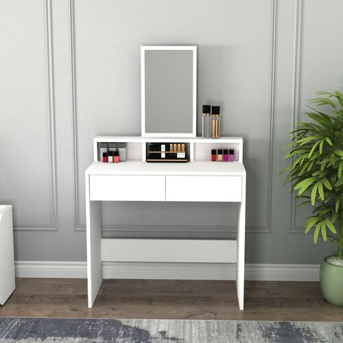 Hanah home Sto za šminkanje Luna, 80x40x85.9 cm, Beli Cene